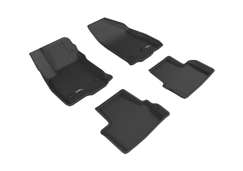 3D MAXpider 2016-2019 Chevrolet Volt Kagu 1st & 2nd Row Floormats - Black