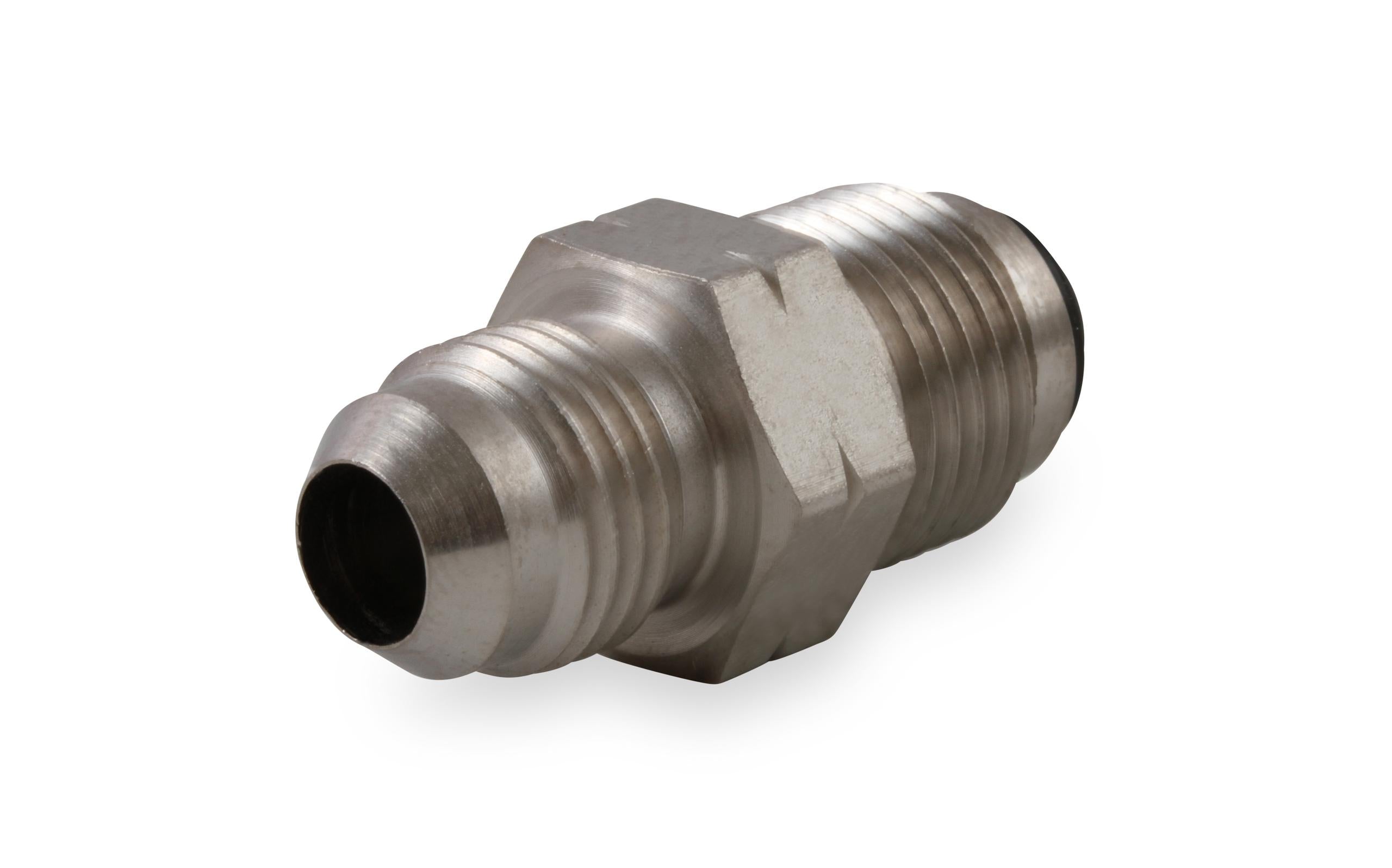 Earls Steel An To Metric Bump O-Ring Adapter - Size: -6An Male To 16mm X 1.50 Bump O-Ring Male - Nickel Plated - Bagged Packaging - Typical Application Power Steering/Fuel Injection O-Ring - - 961955ERL