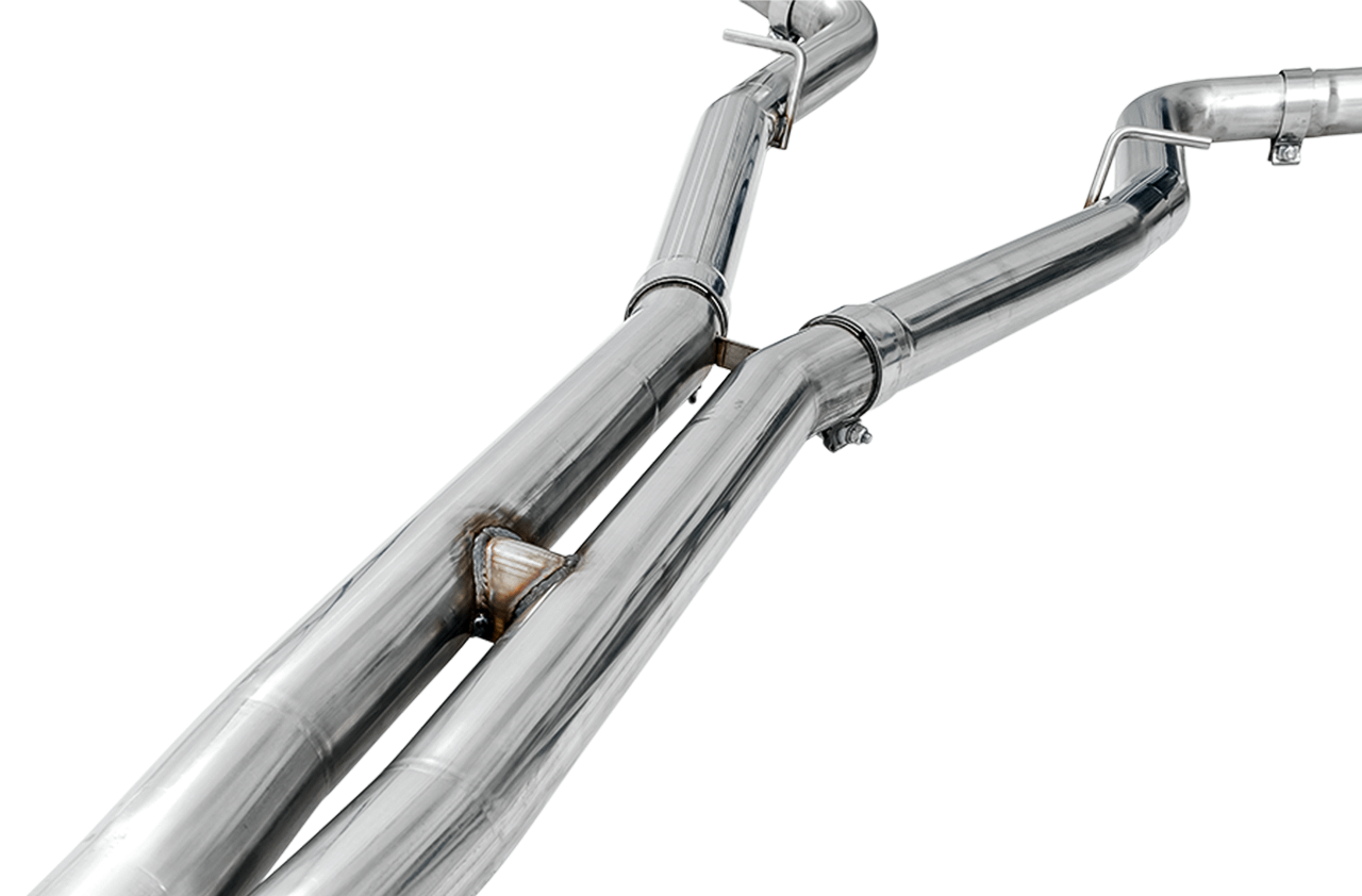AWE 3020-33070 AWE Touring Edition Exhaust, Non-Resonated, Black Tips (2015-2020 Dodge Charger 6.4L / 6.2L SC)