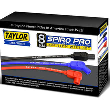 TAYLOR CABLE 8mm race fit Spiro-Pro 8in 135 black Spark Plug Wires - 76045