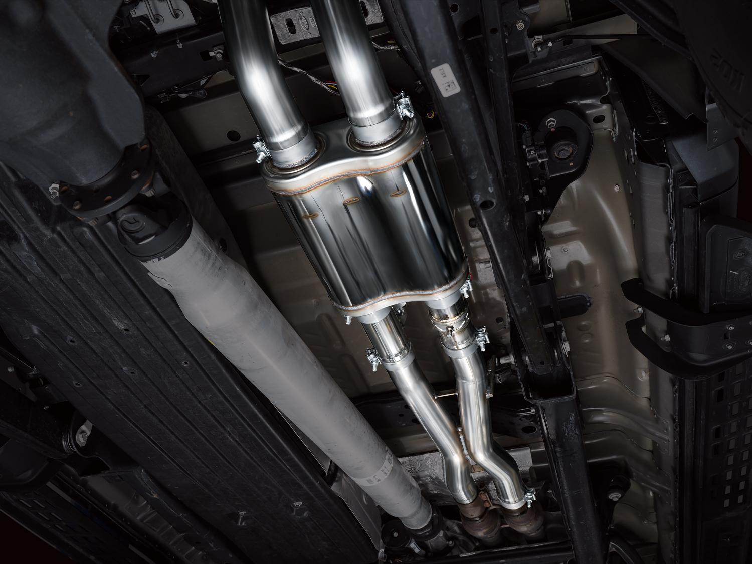 AWE SwitchPath Exhaust - Chrome Silver Tips (2023-2025 F-150 Raptor R 5.2L) - 3025-32852