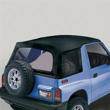 Rugged Ridge Soft Top Black Denim Clear Windows; 95-98 Suzuki Sidekicks - 53703.15