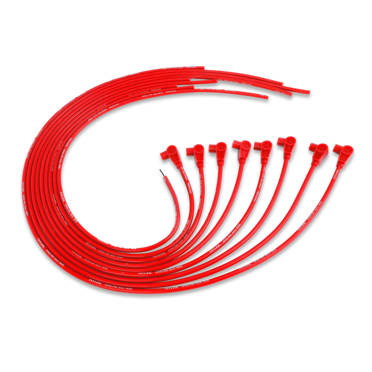 TAYLOR CABLE 8mm Spiro-Pro univ 8 cyl 90 red - 73251