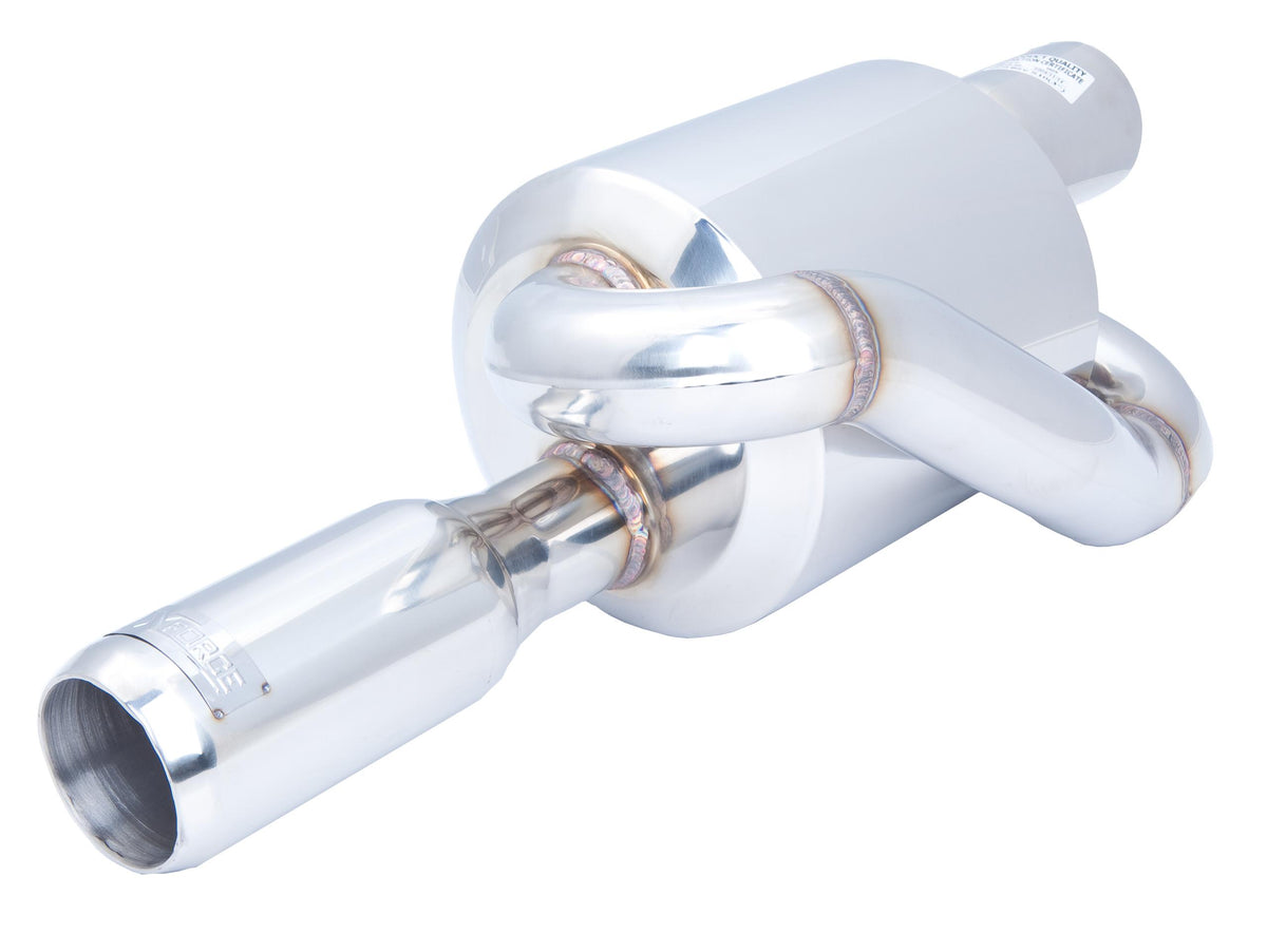 XForce 2.5 Twin Loop Round Muffler 3 OD Tip - S10-2.5