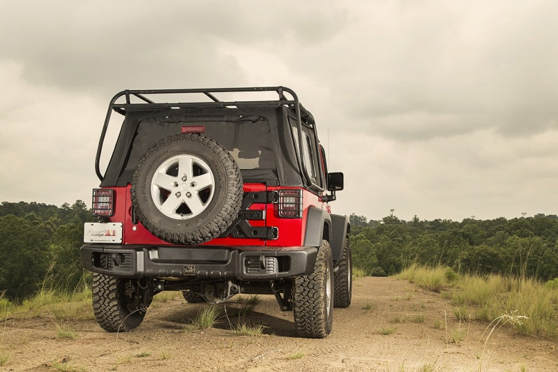 Rugged Ridge Spartacus Bumper Rear Black; 07-18 Jeep Wrangler Jk - 11544.51