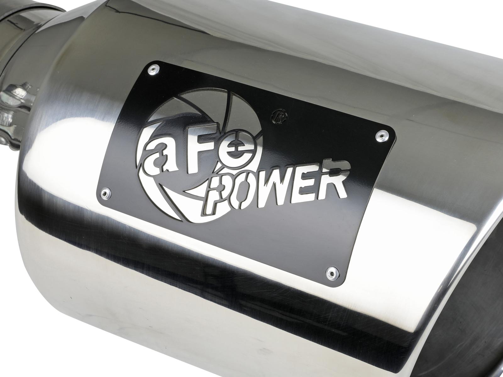 AFE MACH Force-Xp 304 Stainless Steel Clamp-on Exhaust Tip Polished (5 IN Inlet x 8 IN Outlet x 15 IN L) - 49T50801-P15