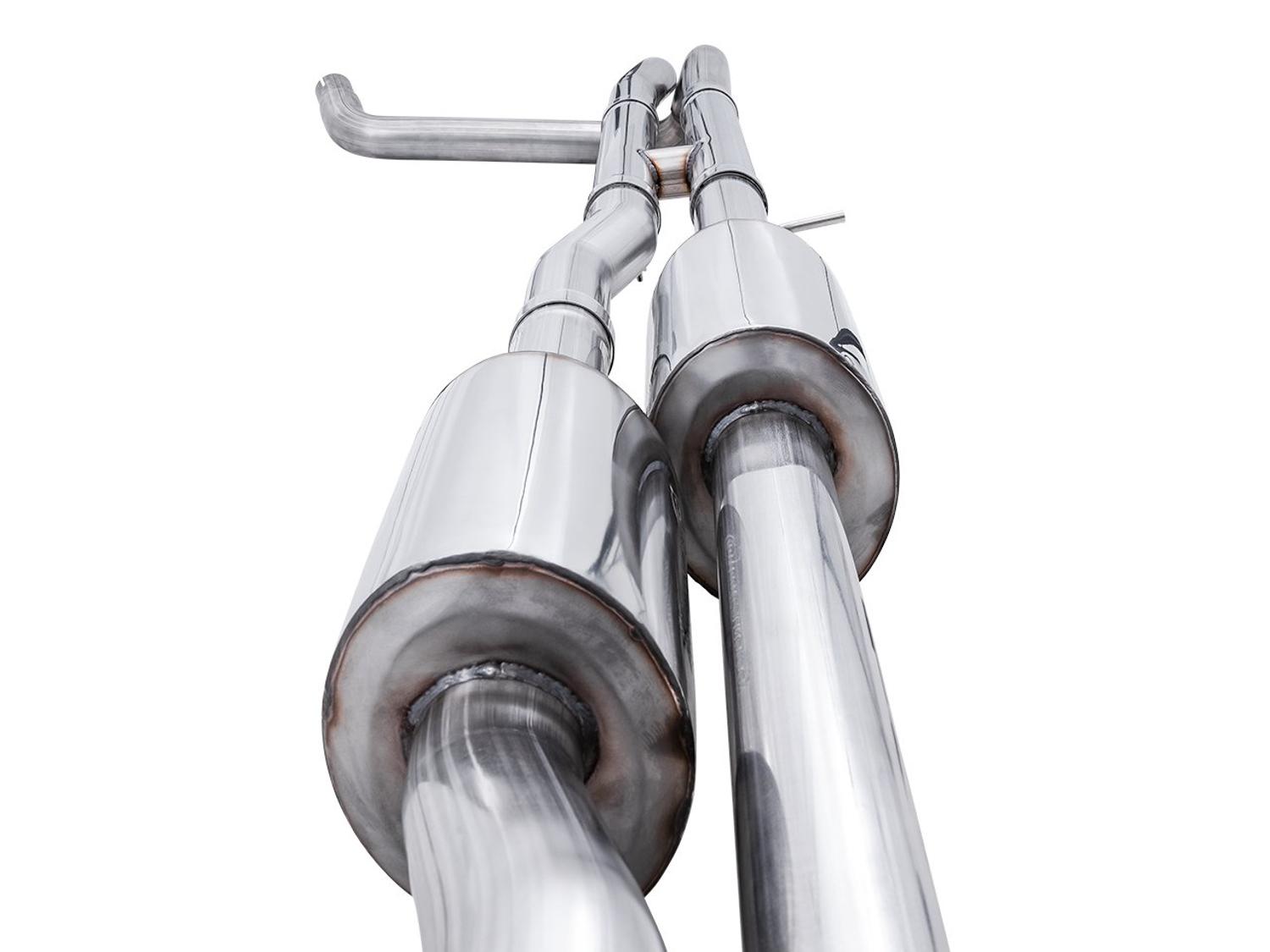 AWE 0FG Catback Exhaust - Dual Bashgaurd (No Tips) (2022-2023 GMC Silverado ZR2 / Sierra AT4X) - 3015-31972