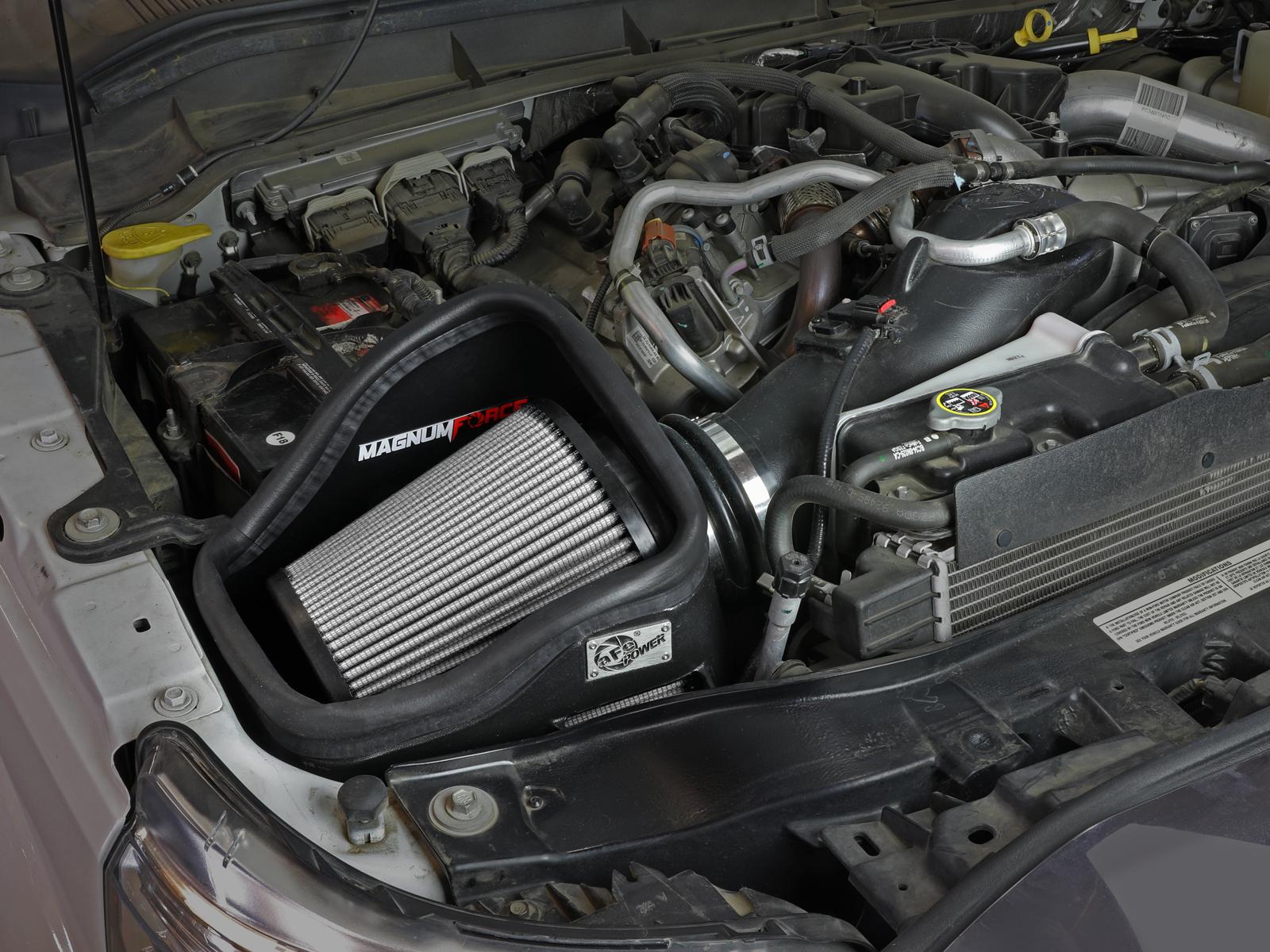 AFE Magnum FORCE Stage-2 Cold Air Intake System w/ Pro DRY S Media (2011-2016 F-250 Super Duty, F-350 Super Duty, F-450 Super Duty, F-550 Super Duty) - 51-11872-1