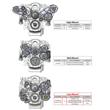 Holley Low LS Drive System (Alt, P/S w/o A/C) Driver's Side.  - 20-156