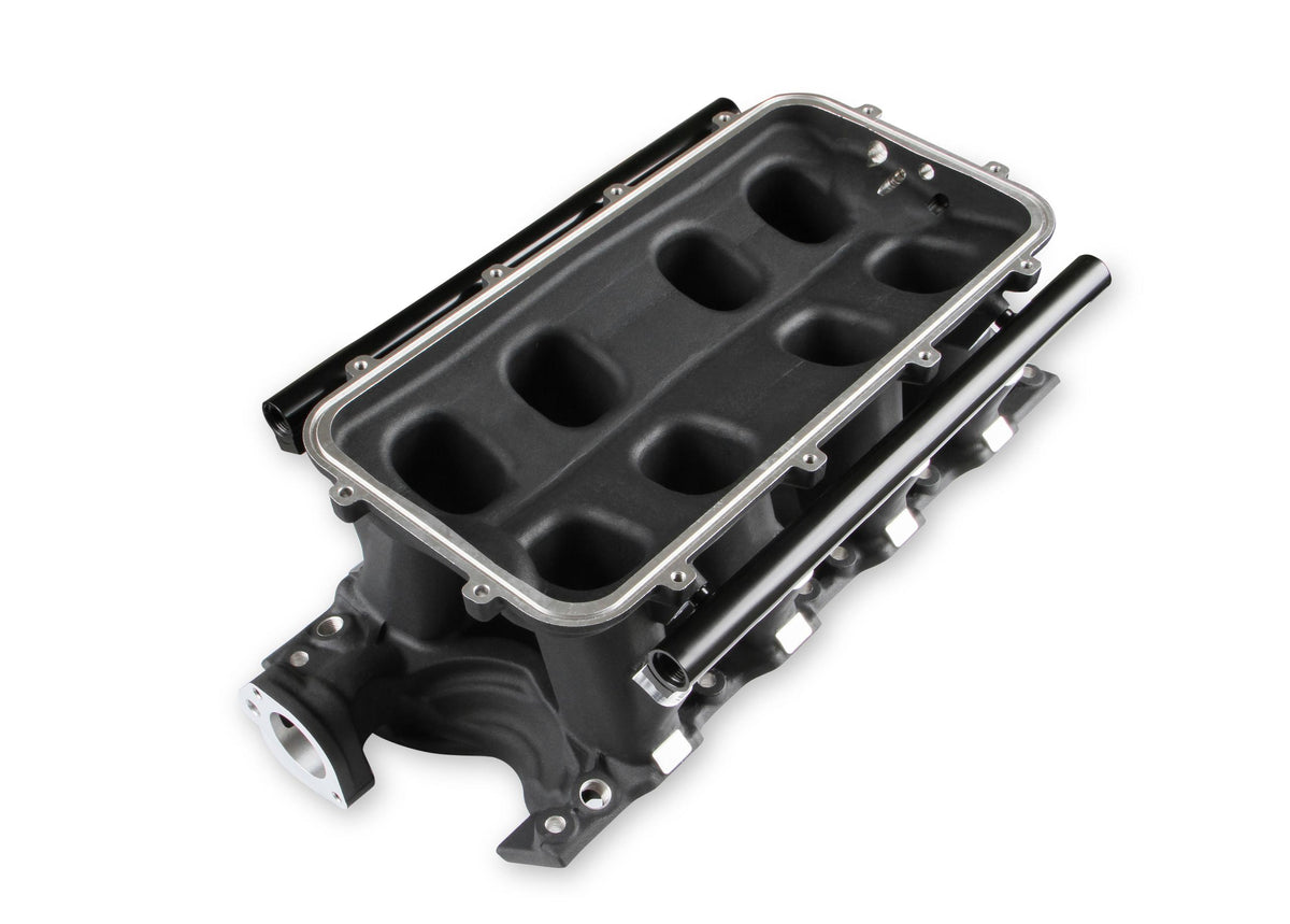 Holley 8.2" SBF Ford Hi-Ram EFI Manifold-Black.  - 300-272BK