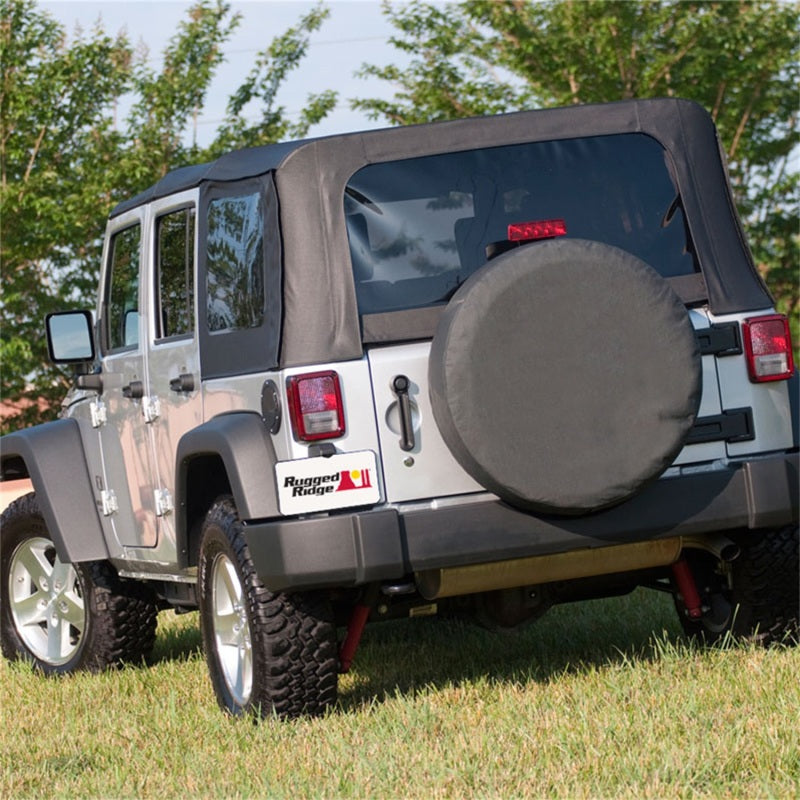 Rugged Ridge This Black Diamond Tire Cover From Rugged Ridge Fits 35-36 Inch Spare Tires. - 12804.35