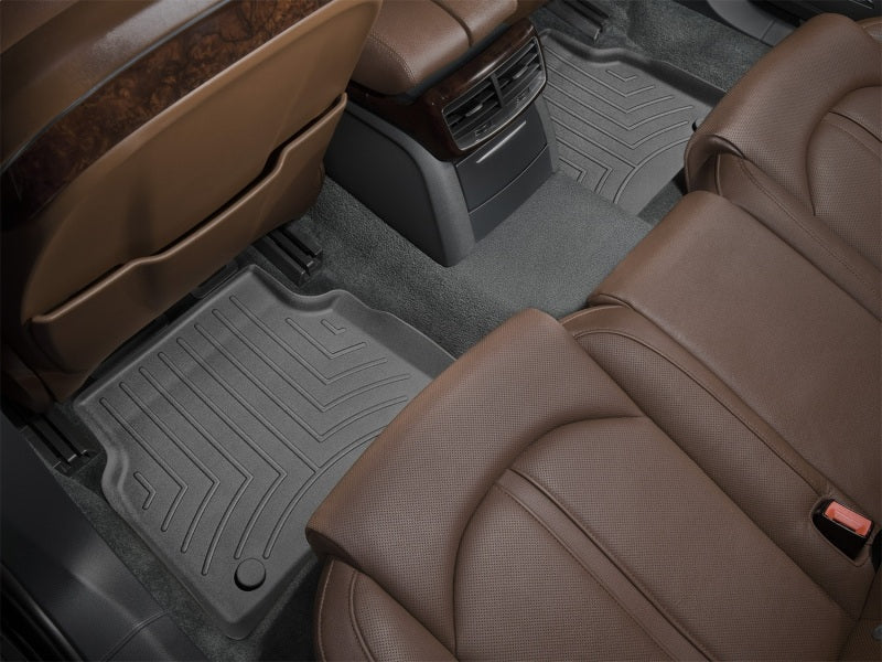 WeatherTech 11-18 Audi A8/S8 Rear FloorLiner - Black