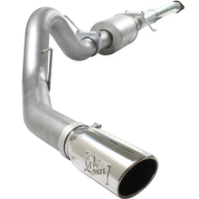 AFE ATLAS 4 IN Aluminized Steel Cat-Back Exhaust System w/ Muffler & Polished Tip (2011-2014 F-150) - 49-03041-P