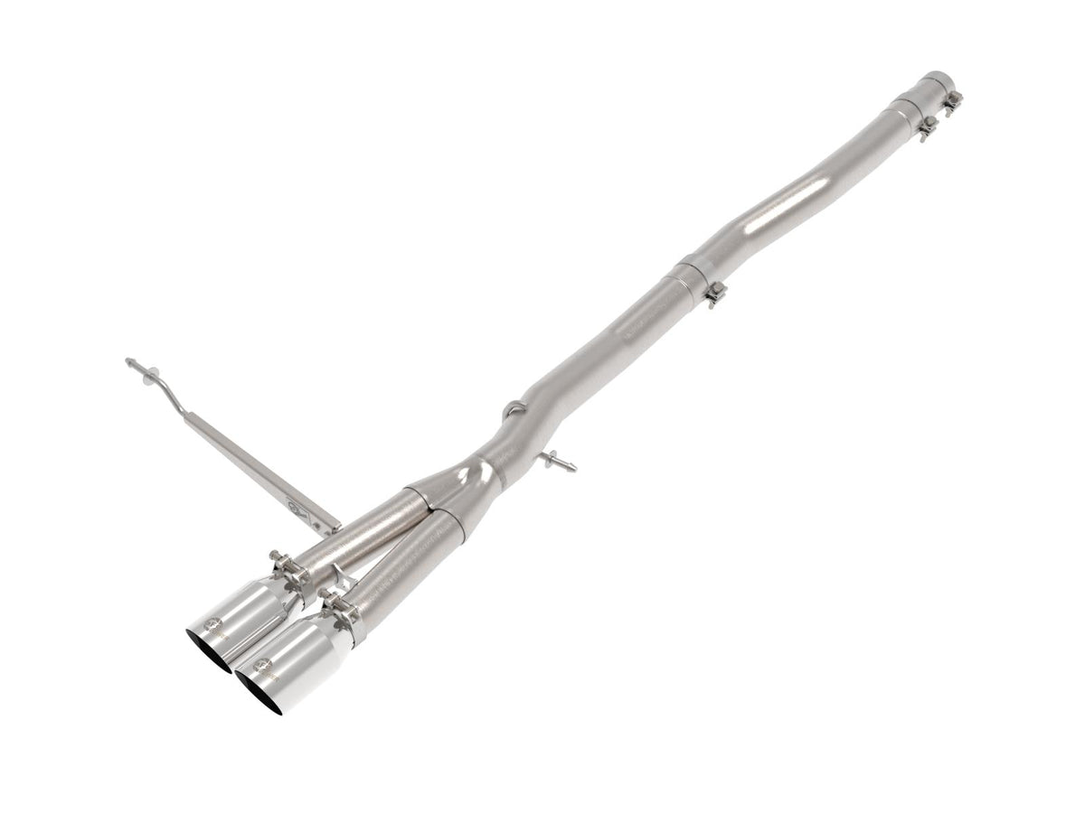 AFE MACH Force-Xp 3 IN to 2-1/2 IN Stainless Steel Cat-Back Exhaust System Polished (2014-2024 Cooper S, Cooper John Cooper Works) - 49-36354-P