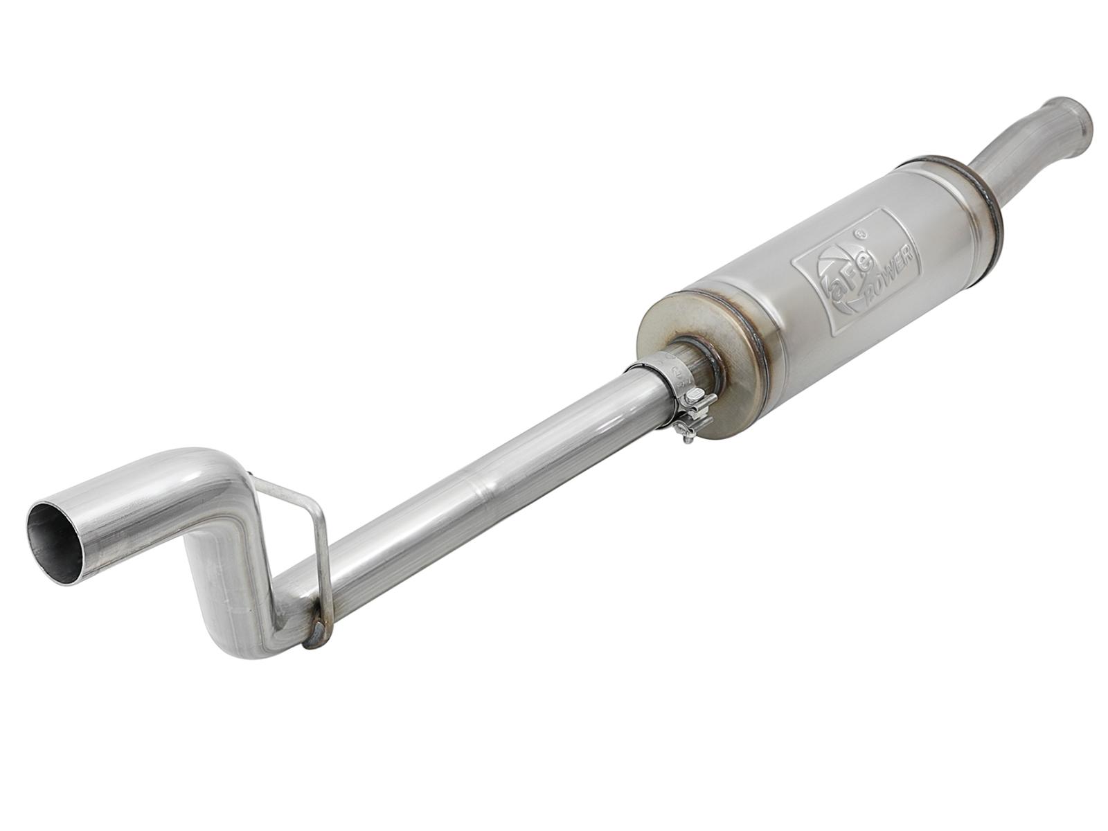 AFE MACH Force-Xp 2-1/2 IN 409 Stainless Steel Cat-Back Mid-Pipe w/ Muffler (Jeep Wrangler (JL) 18-24 V6-3.6L) - 49-48064