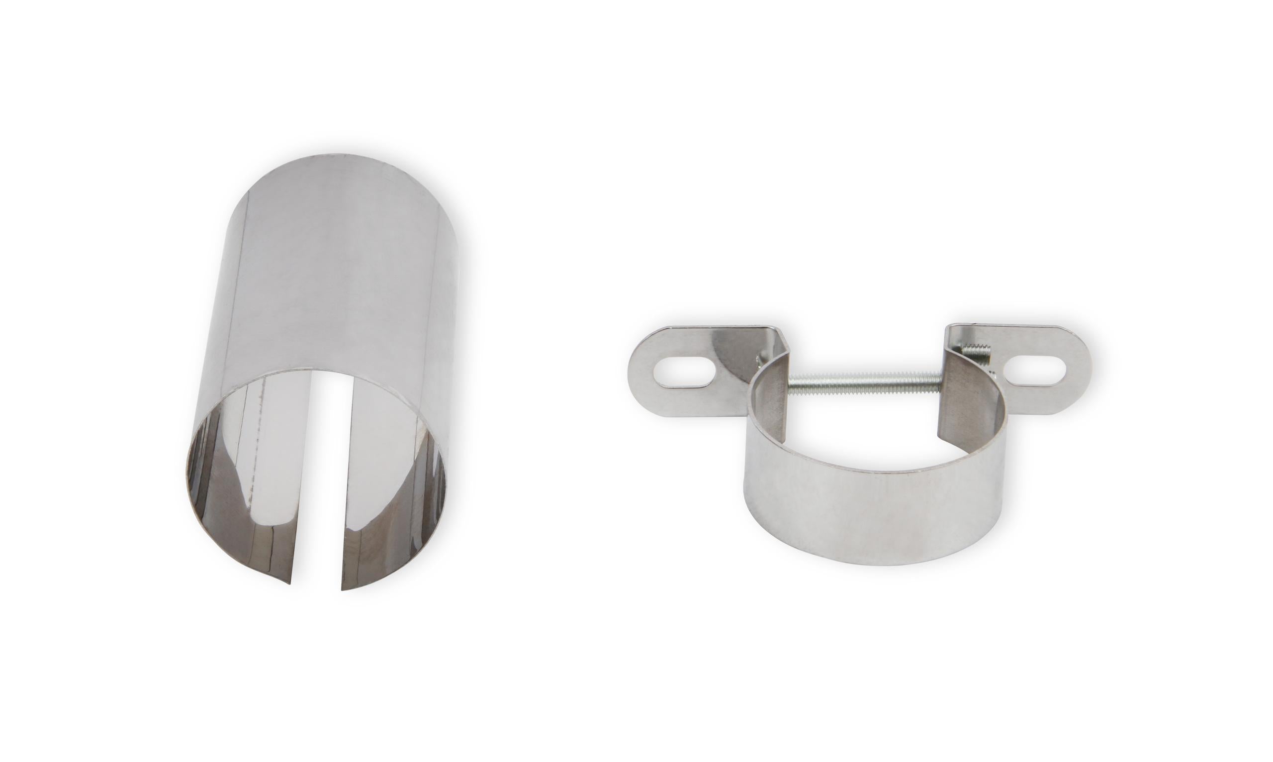Mr. Gasket Chrome Coil Holder Bracket with Bolt - Horizontal Mount.  - 9777