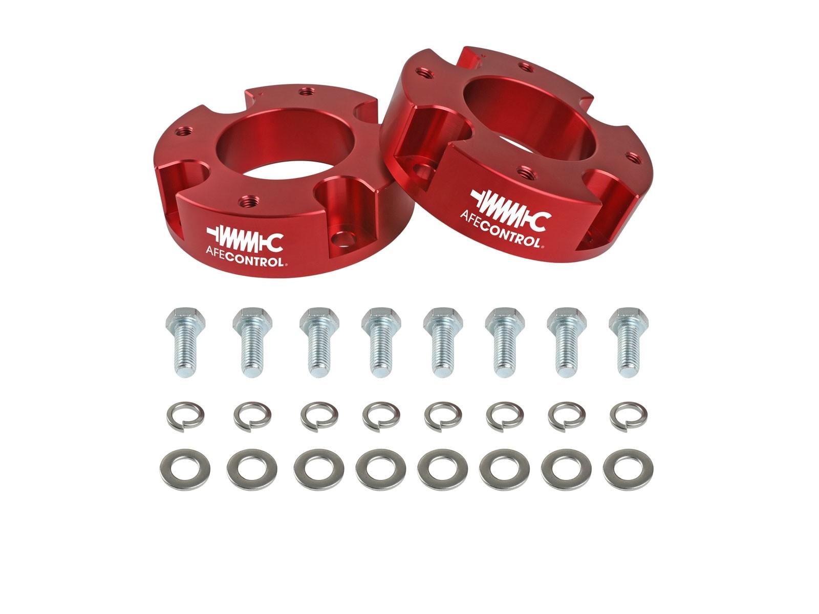 AFE aFe CONTROL 1.875 IN Leveling Kit Red Toyota Tundra 22-23 V6-3.4L (tt) - 416-72T005-R