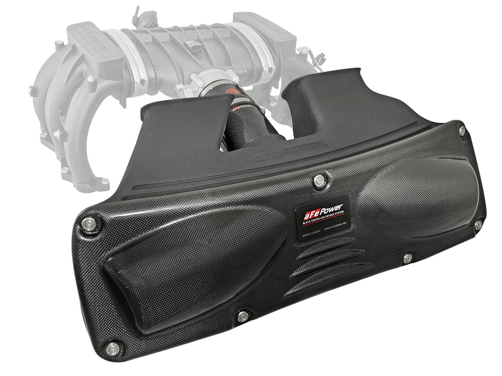 AFE Black Series Stage-2 Carbon Fiber Cold Air Intake System w/ Pro 5R Media (2012-2016 911, 911, 911, 911) - 52-12352-C