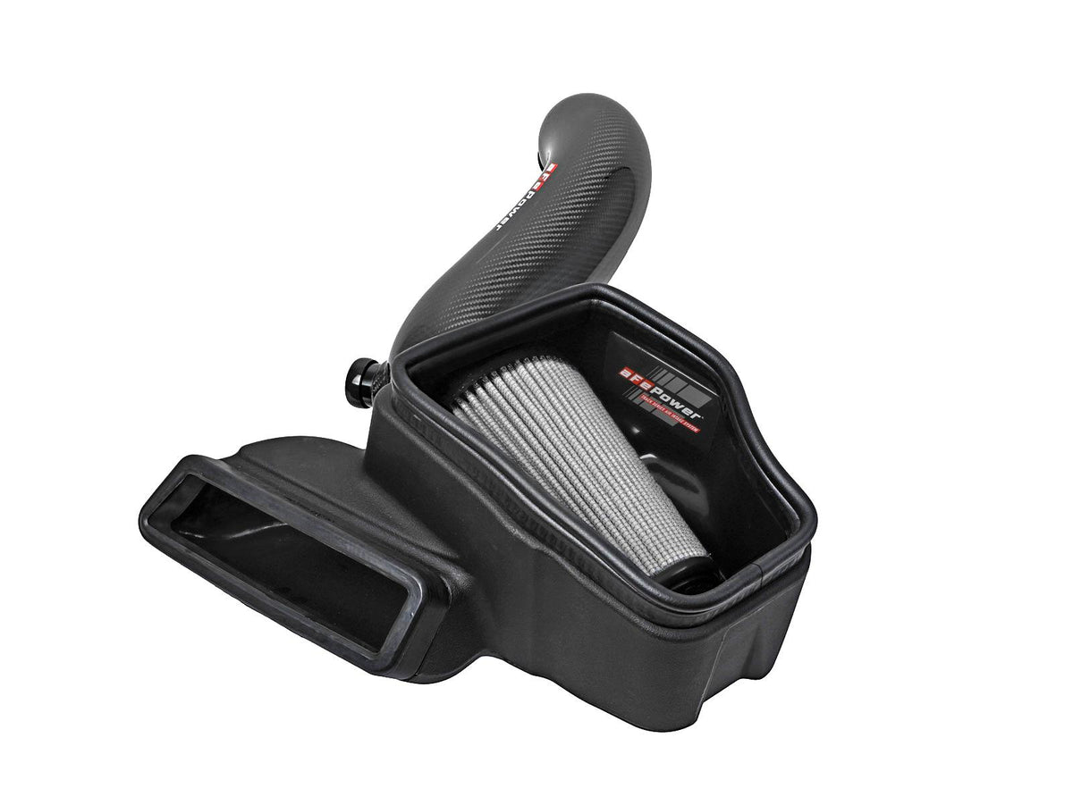 AFE Track Series Carbon Fiber Intake System with Pro DRY S Filter (2015-2019 Volkswagen Golf R L4-2.0L (t)) - 57-10016D