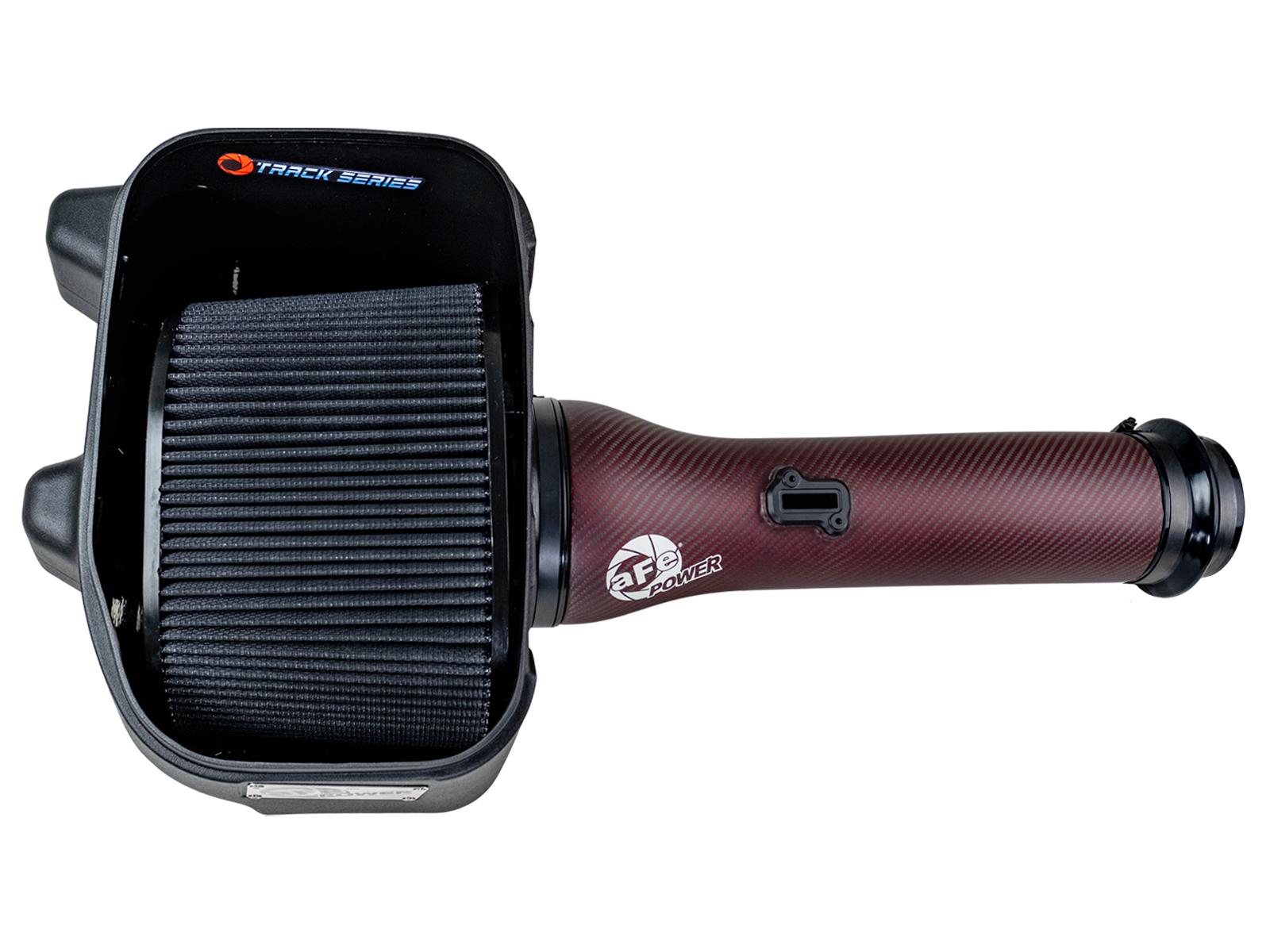 AFE Track Series Red Kevlar/Carbon Fiber Intake System w Pro 5R Filter Black (2025-2026 1500 RHO) - 57-10032KR