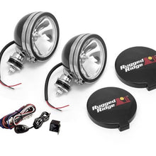 Rugged Ridge Light Kit Halogen 6 Inch Black Steel Housing 2 Piece - 15207.51