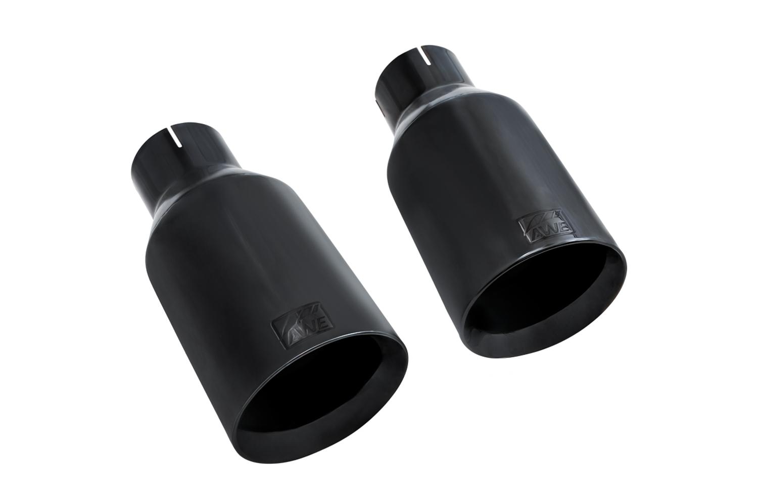 AWE Tread Edition Catback Dual Exhaust for Jeep JT 3.6L - Diamond Black Tips (2020-2021 Jeep Gladiator) - 3015-33101
