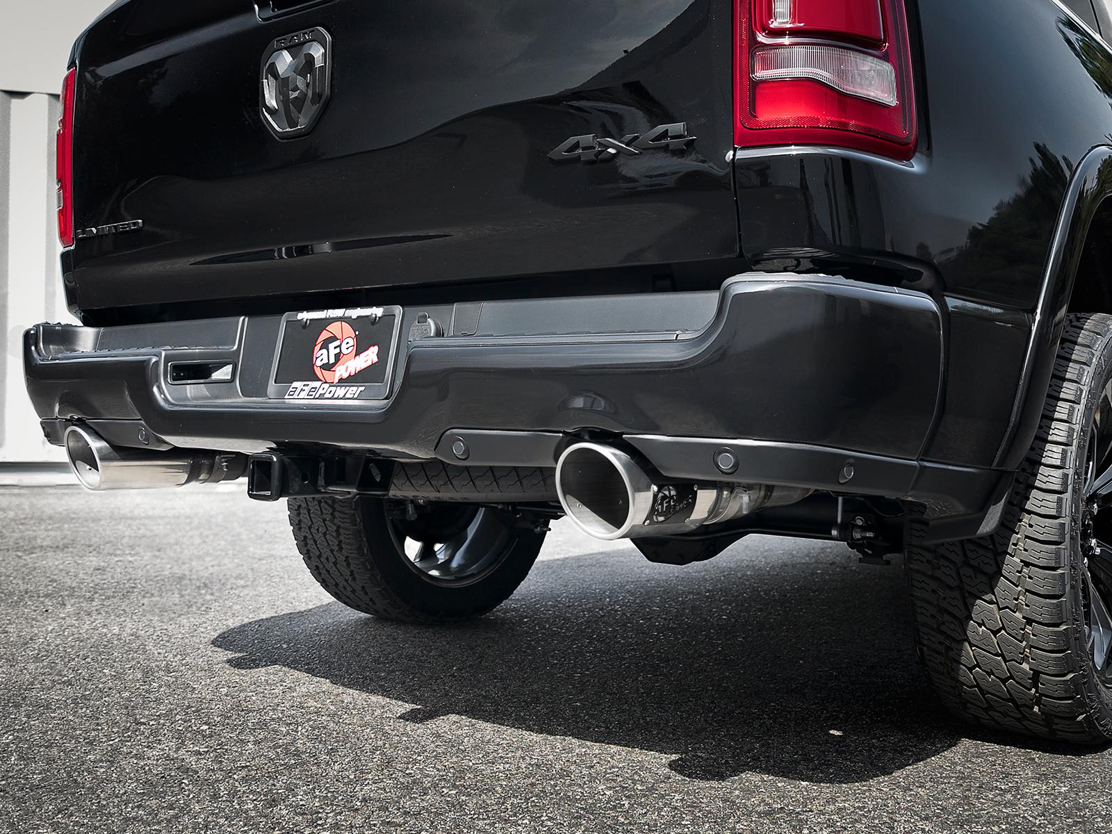 AFE MACH Force-Xp 3 IN Stainless Steel Cat-Back Exhaust System w/ Dual Polish Tips (2019-2021 1500, 1500) - 49-42059-P