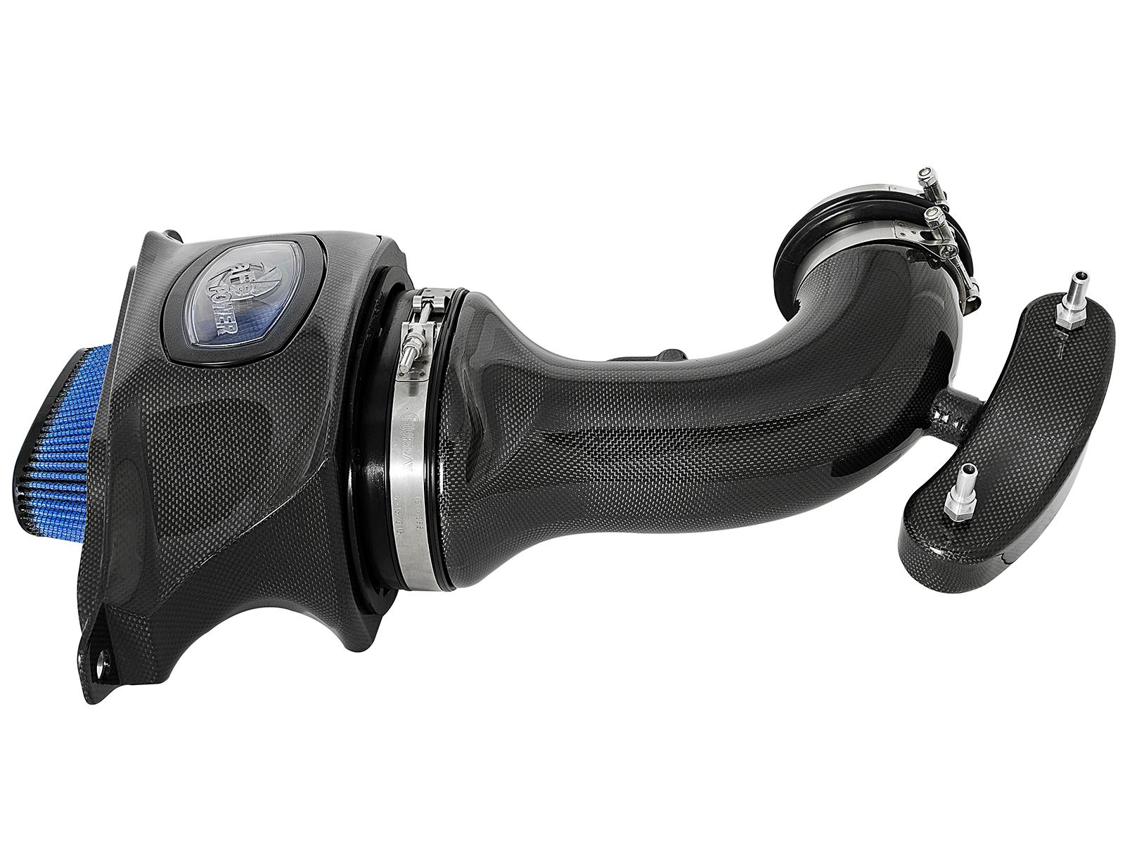 AFE 52-74201-C Black Series Momentum Carbon Fiber Cold Air Intake System w/Dual Filter Media (2014-2019 C7 Corvette)