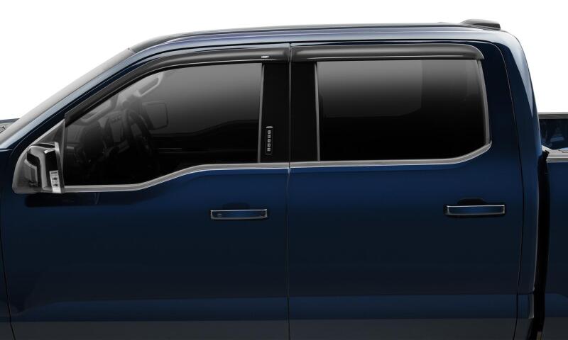 Husky Liners Low Profile Ventvisor Deflector; Smoke; Outside Mount; 4 Pc. - 2854113