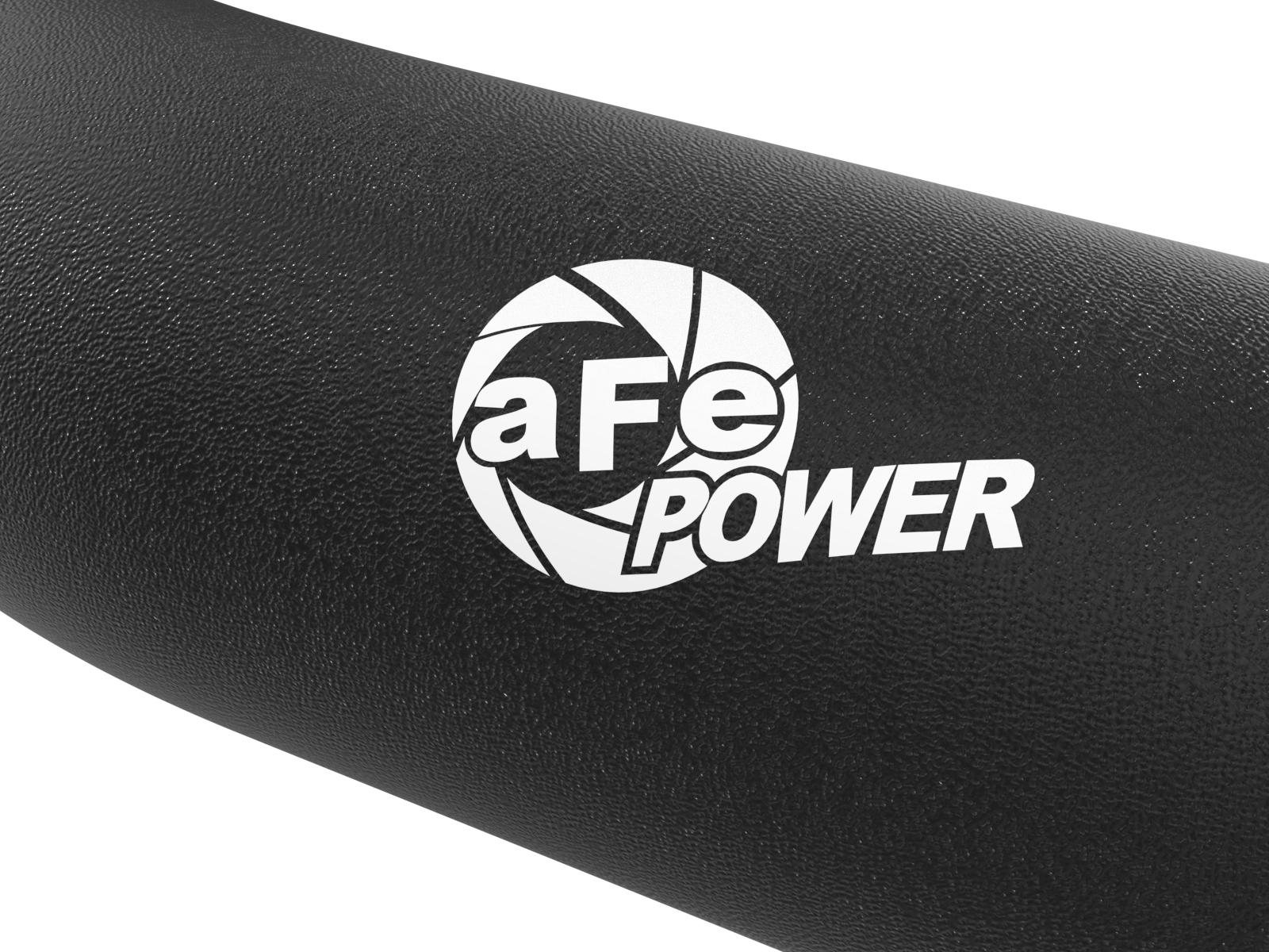aFe BladeRunner Aluminum Hot and Cold Charge Pipe Kit - Black (2023-2024 Ford Fiesel V8 6.7L TD) - 46-20734-B