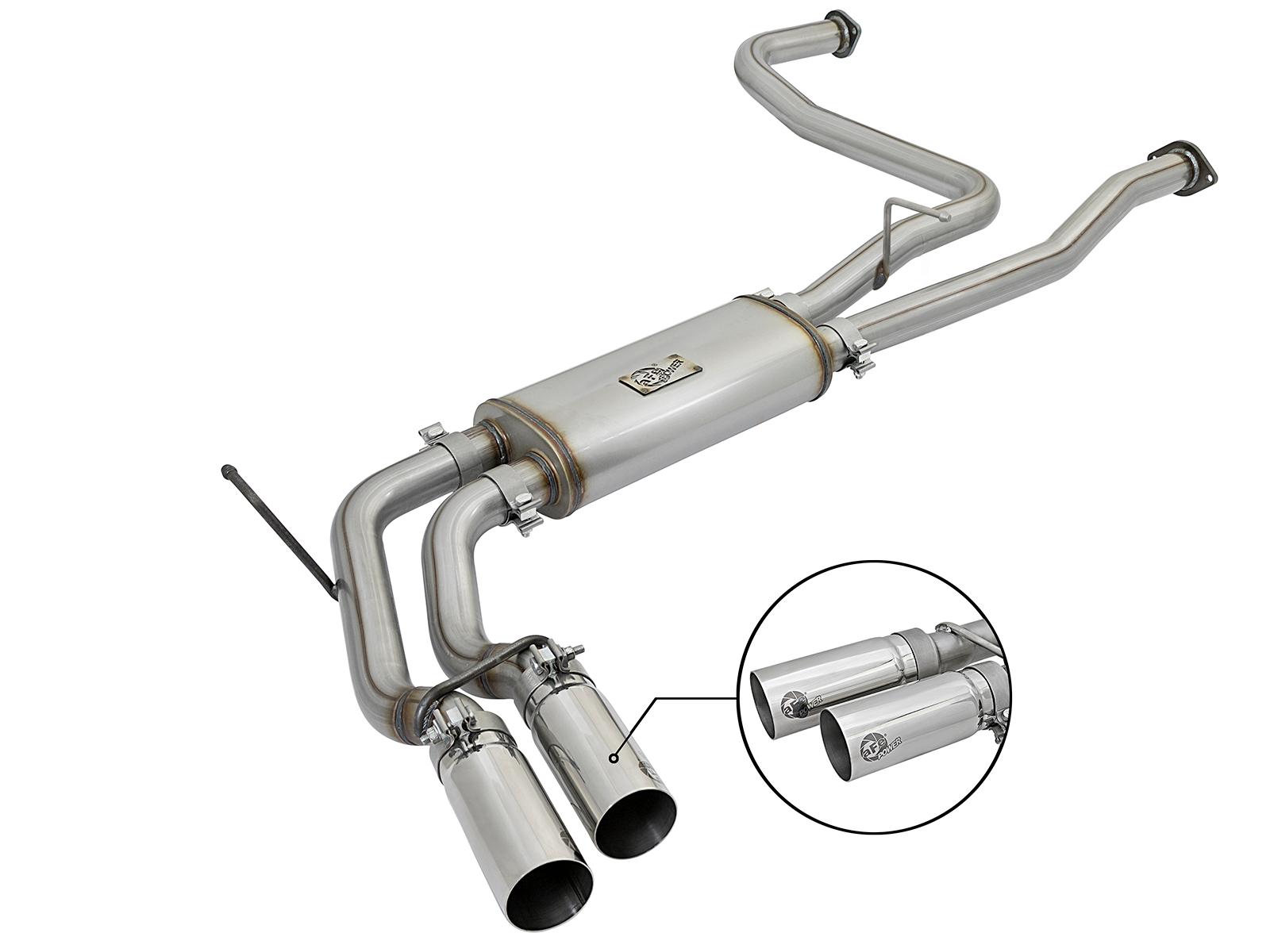 AFE Cat-Back Exhaust System (2016-2019 Nissan Titan V8-5.6L) - 49-46126-P
