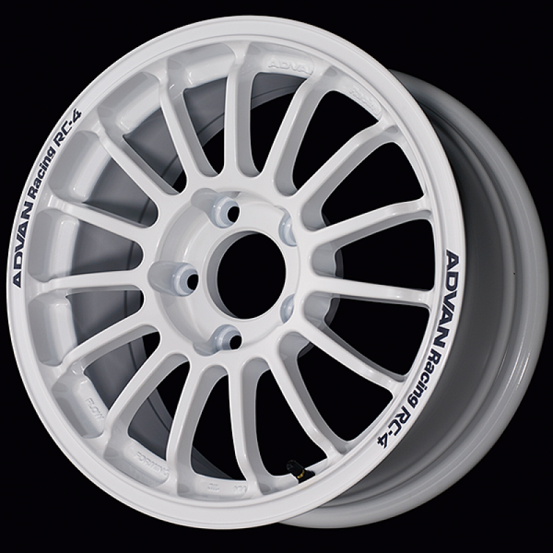 ADVAN RACING RC-4 15X6.0 +40 4-100 RALLY WHITE - YAU5C40AW