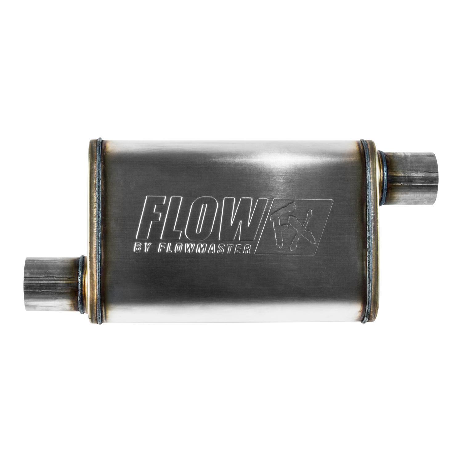 Flowmaster FlowFX Muffler 409S - 2.50 Offset In/ 2.50 Offset Out - Moderate Sound