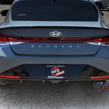 AFE Takeda 3 IN 304 Stainless Steel Axle-Back Exhaust w/ Blue Flame Tips (2021-2025 Elantra N Line) - 49-37045-L