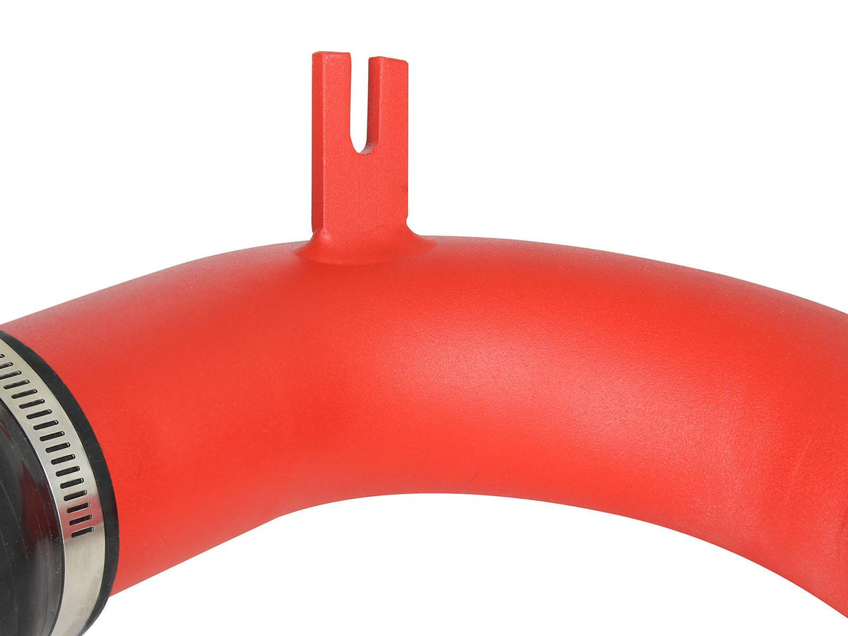 AFE BladeRunner 2-1/2 IN Aluminum Cold Charge Pipe Red (2013-2018 Focus) - 46-20189-R