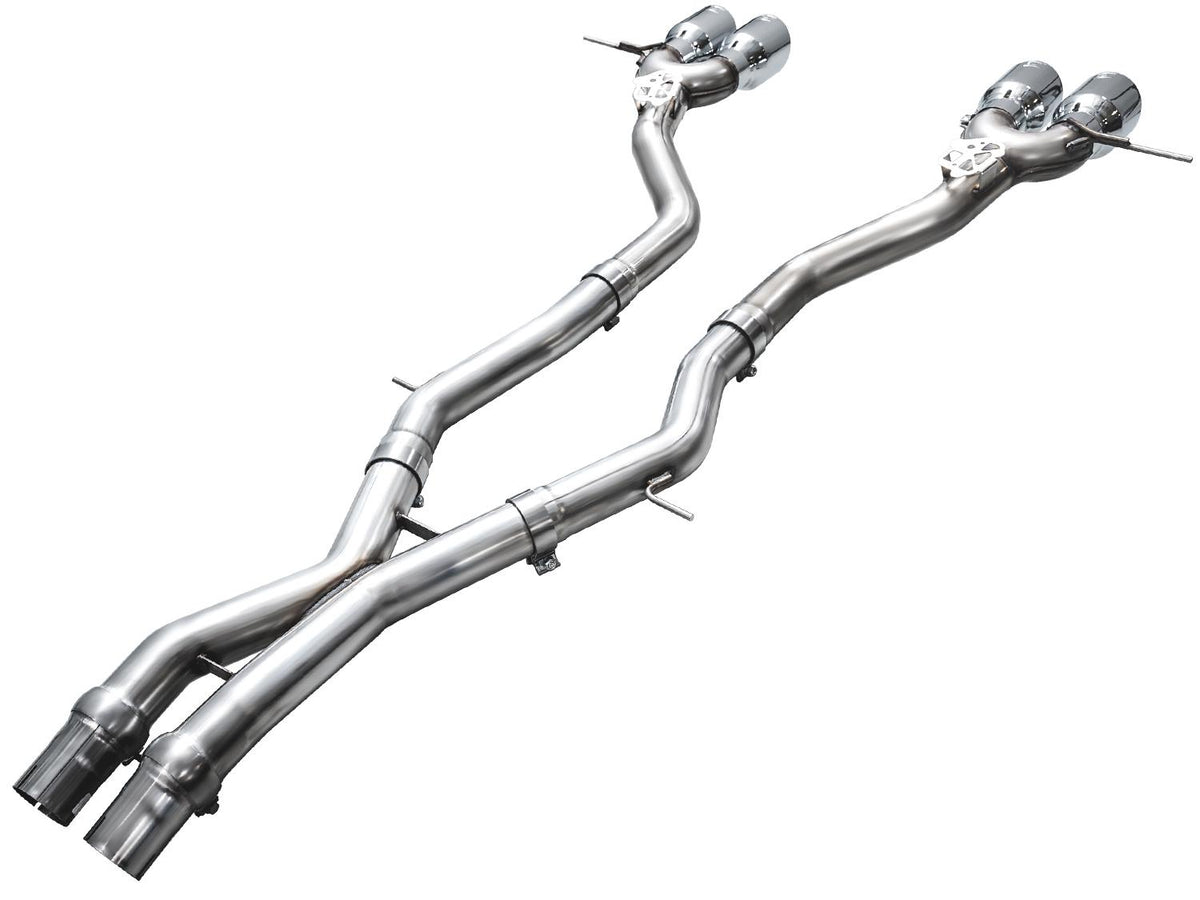 AWE Track Edition Exhaust for BMW G87 M2 - Chrome Silver Tips - 3020-42487