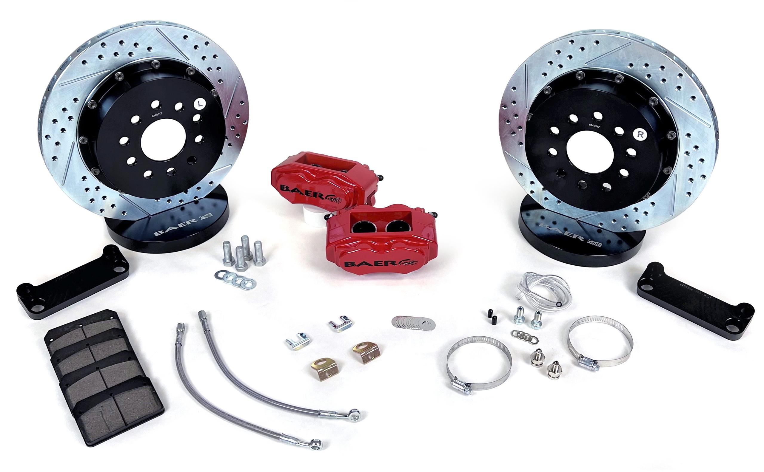 Baer 13" SS4+ Rear Brake Kit, Comp Yellow, SDZ (1998-2002 Camaro , Firebird) - 4302478CY
