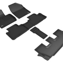 3D MAXpider 2020 Kia Telluride Kagu 1st & 2nd & 3rd Row Floormats - Black