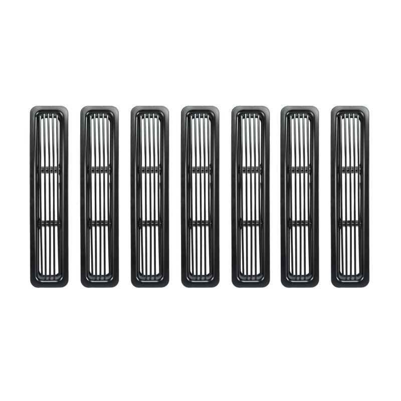 Rugged Ridge Grille Insert Billet Style Black; 97-06 Jeep Wrangler Tj - 11401.03