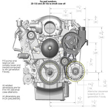 Holley Low LS Drive System (Alt, P/S w/o A/C) Driver's Side.  - 20-156