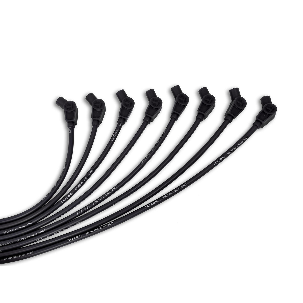 TAYLOR CABLE 8mm Spiro-Pro univ 8cyl 135 black Spark Plug Wires - 73053