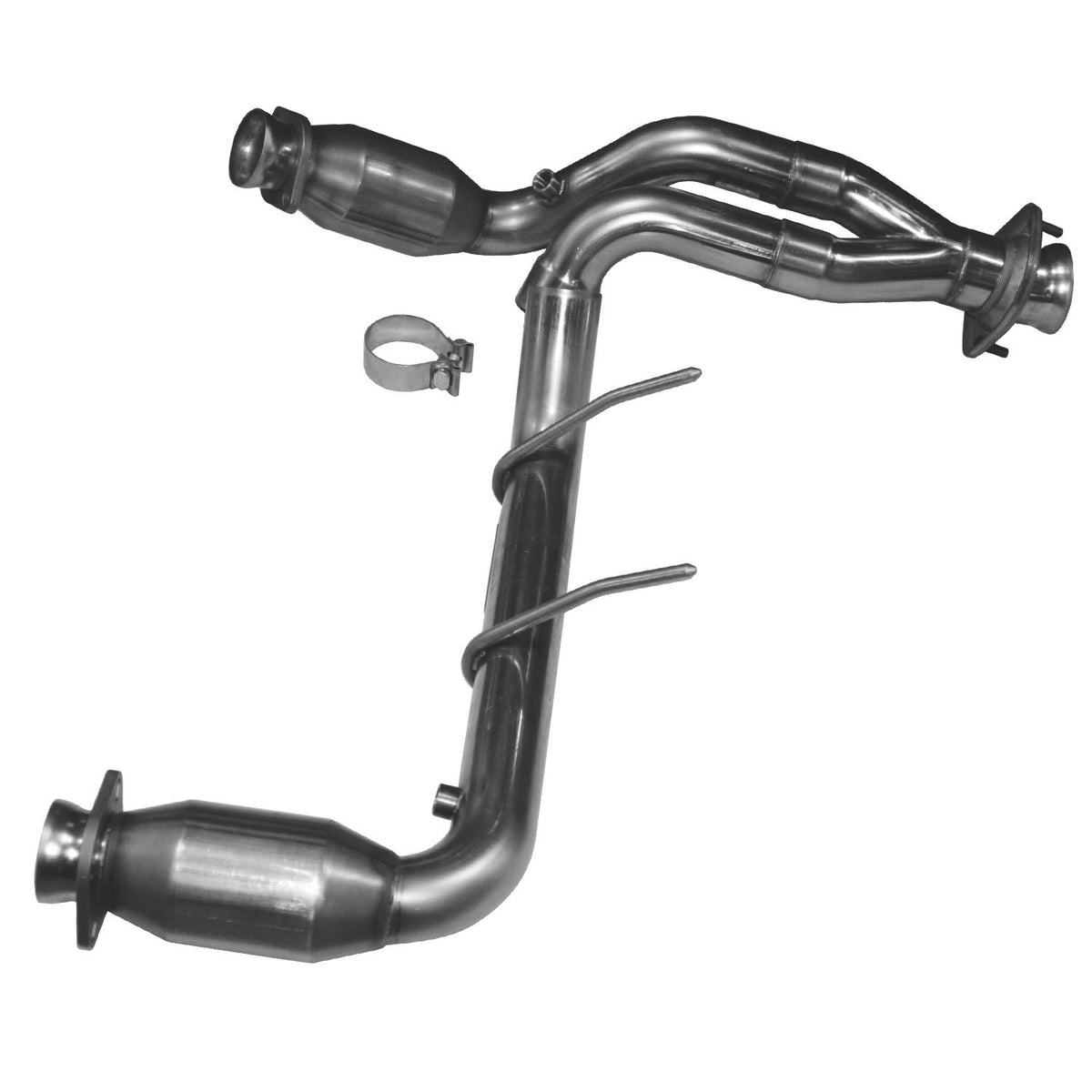 Kooks 2-1/2" SS Catted Y-Pipe.  2009-2010 F150 5.4L 3V. Connects to OEM Exhaust. - 13503200