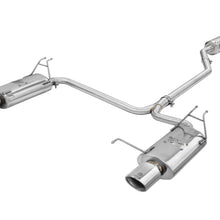 AFE Takeda 2-1/4 IN to 2 IN 304 Stainless Steel Cat-Back Exhaust w/Polished Tips (2008-2012 Accord) - 49-36612