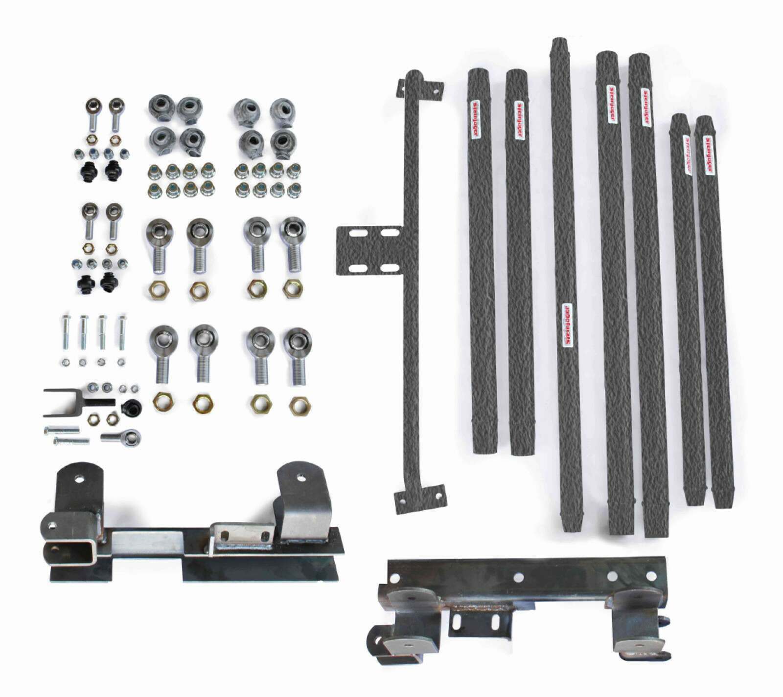 Steinjager Suspensions Wrangler TJ 1997-2006 Long Arm Travel Kit DOM Tubing, Manual Transmission Texturized Black - J0046022