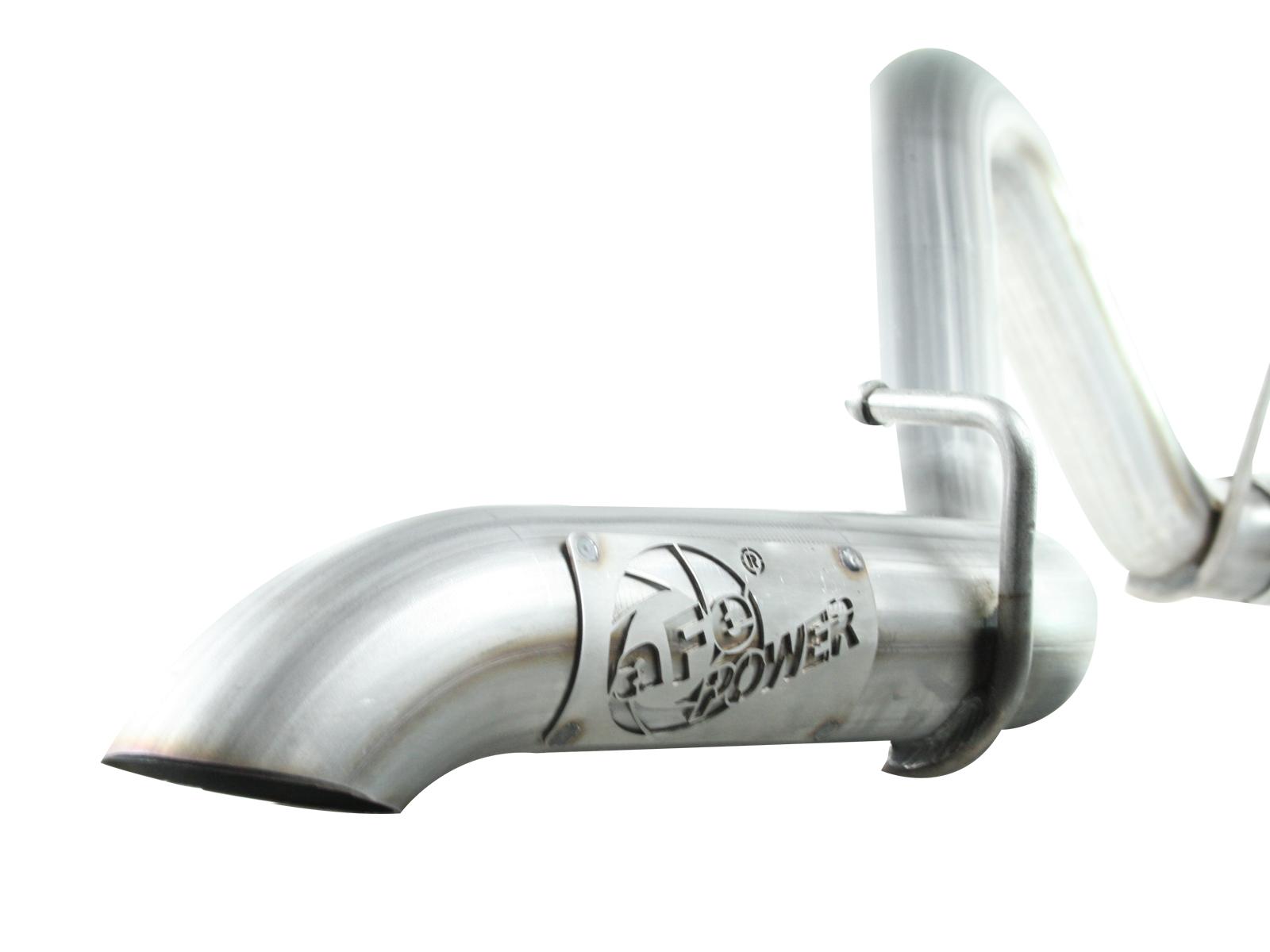 AFE MACH Force-Xp 2-1/2in 409 Stainless Steel Cat-Back Exhaust System (1997-2006 Wrangler, Wrangler, Wrangler, Wrangler, Wrangler, Wrangler, Wrangler, Wrangler) - 49-46223