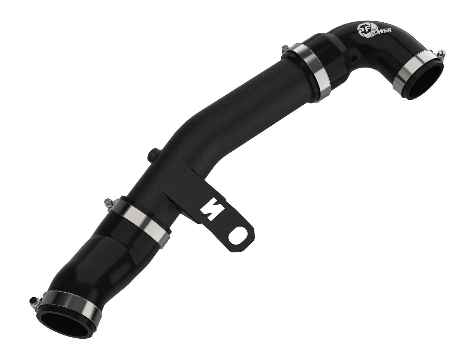 AFE BladeRunner 2-1/2 IN Aluminum Hot Charge Pipe Black Hyundai Veloster N 19-22 L4-2.0L (t) - 46-20646-B