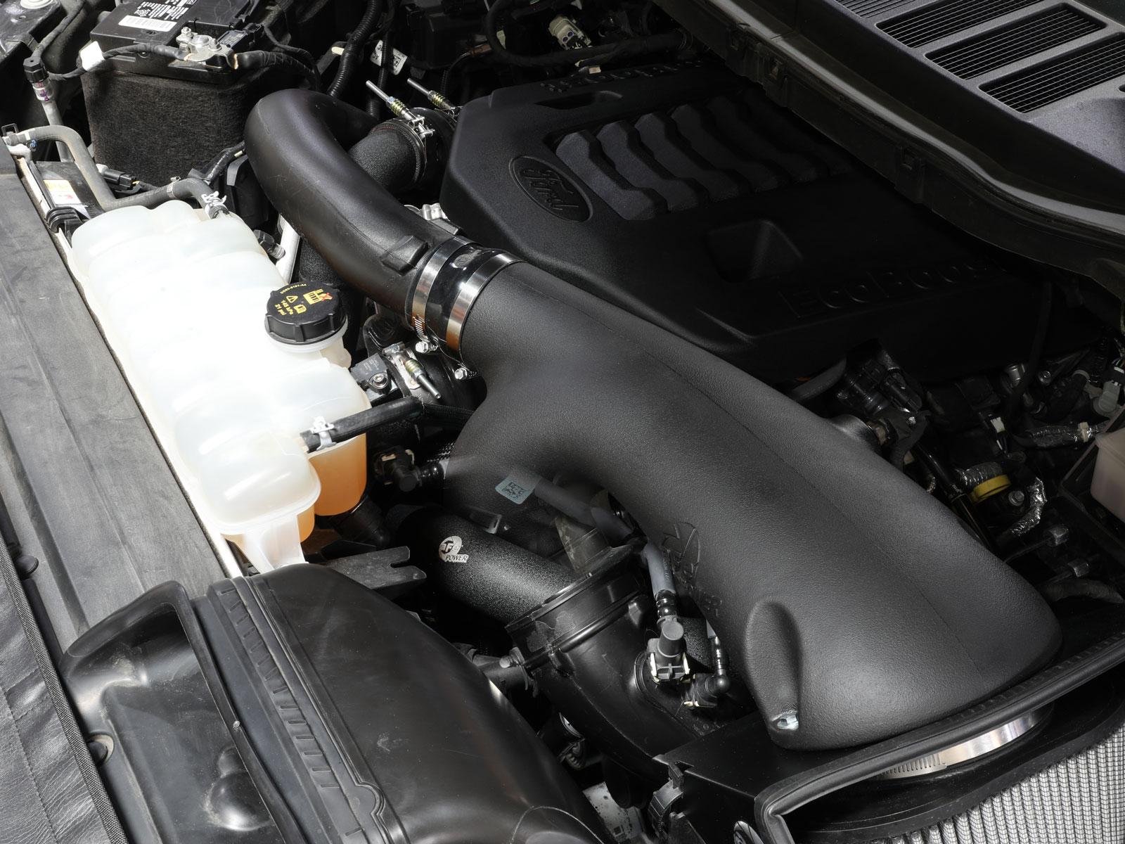 aFe BladeRunner Aluminum Hot and Cold Charge Pipe Kit - Black (2021-2022 Ford F-150 / Raptor V6-3.5L(tt)) - 46-20514-B
