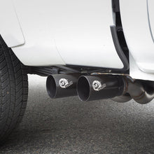 AFE Rebel Series 3 IN Cat-Back Exhaust System w/ Dual Mid-Side Exit Black Tips (2016-2021 Tacoma) - 49-46032-B