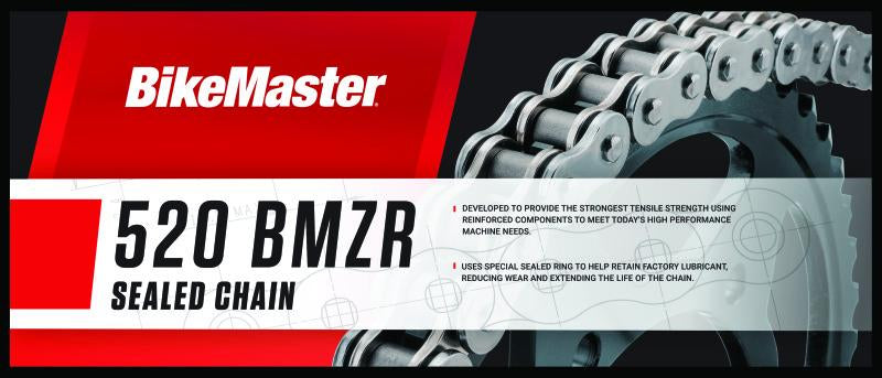 BikeMaster 520x120 BMZR Z-Ring Chain - Chrome/Chrome