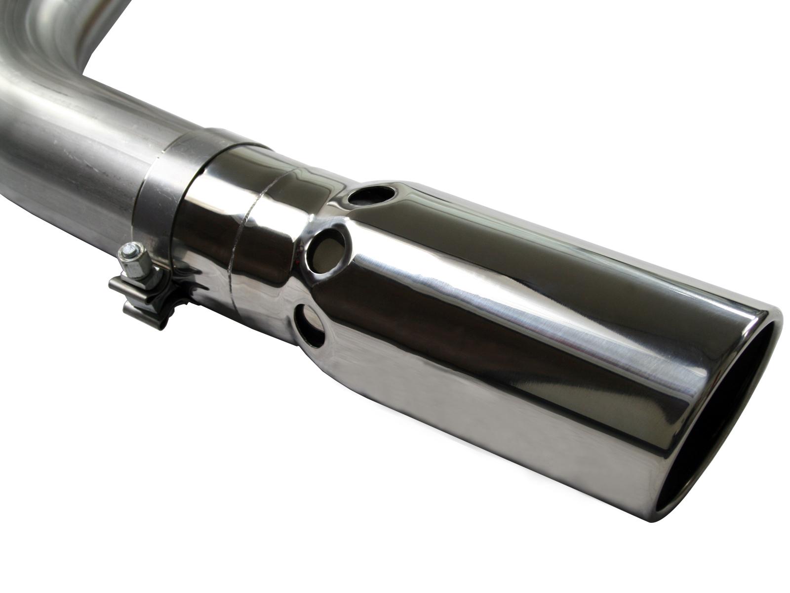 AFE Large Bore-HD 4 IN 409 Stainless Steel DPF-Back Exhaust System (2007-2010 Silverado 2500 HD, Silverado 3500 HD, Sierra 2500 HD, Sierra 3500 HD) - 49-44004